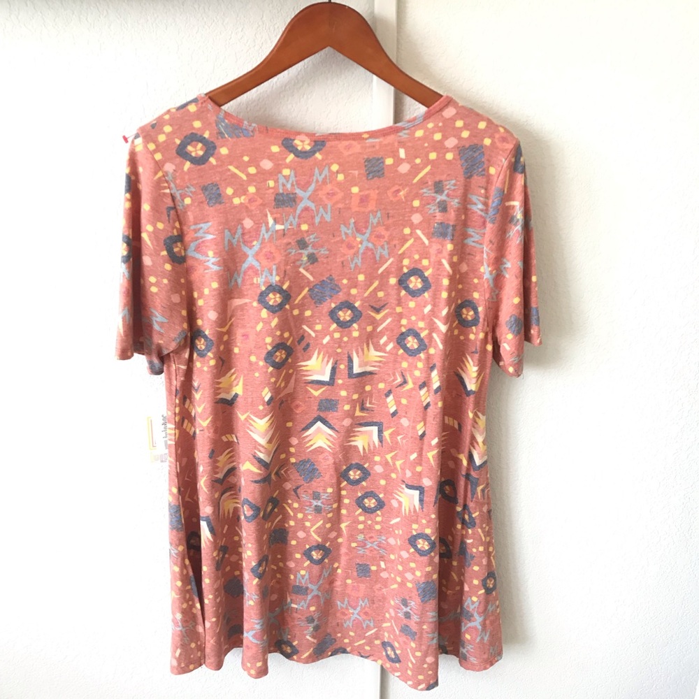 LuLaRoe Perfect T Shirt NWT Colorful Tribal Print - Picture 2 of 4